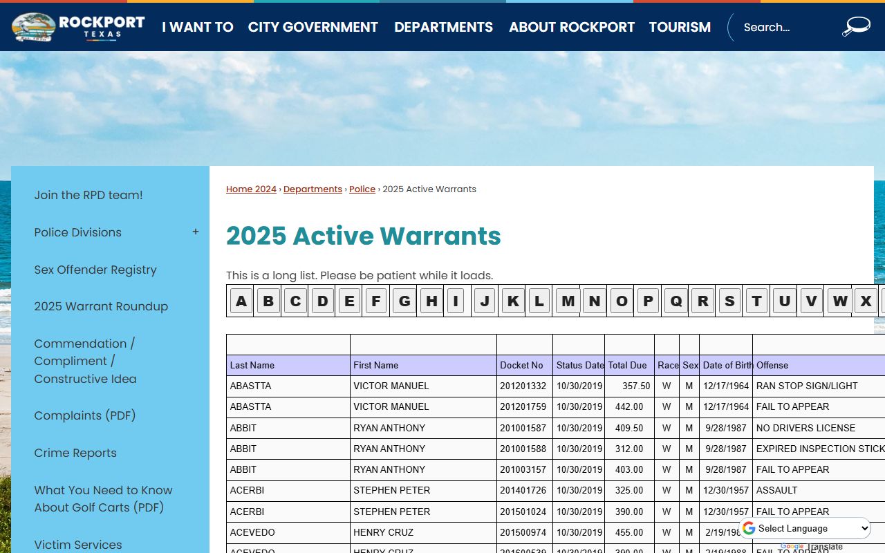 Aransas County busted mugshots active warrants list