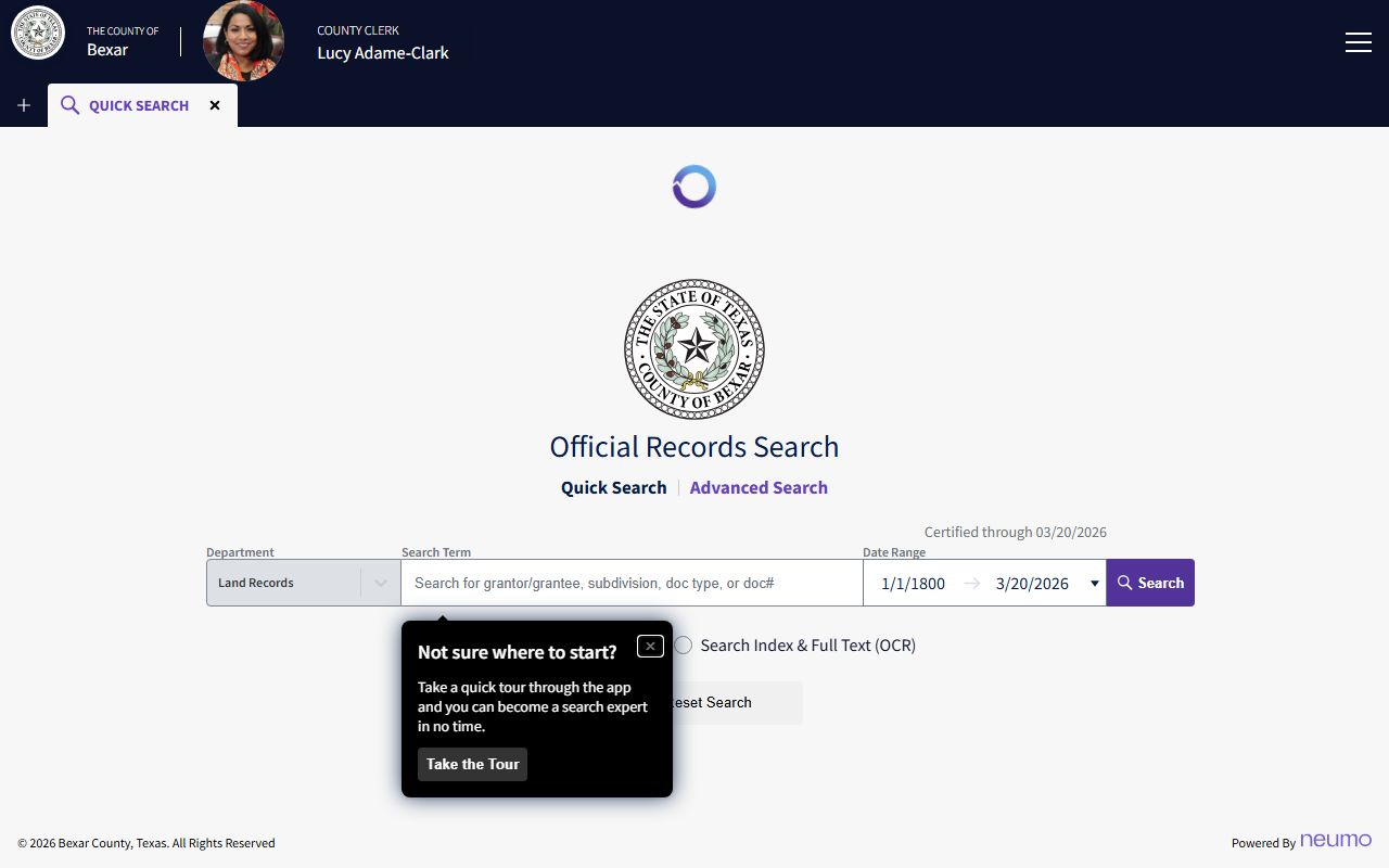 Bexar County busted mugshots District Clerk records search