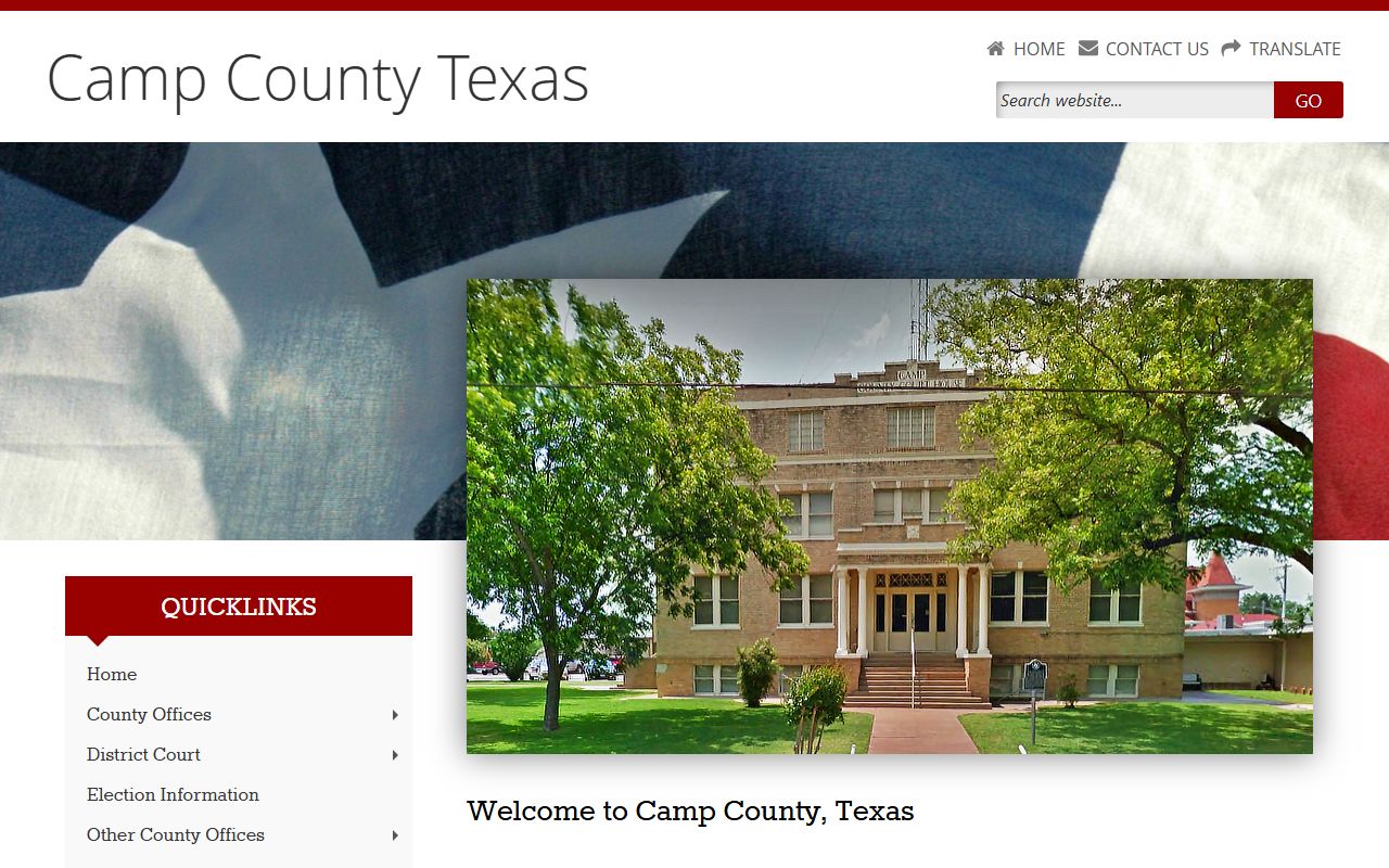 Camp County busted mugshots Sheriff's Office website