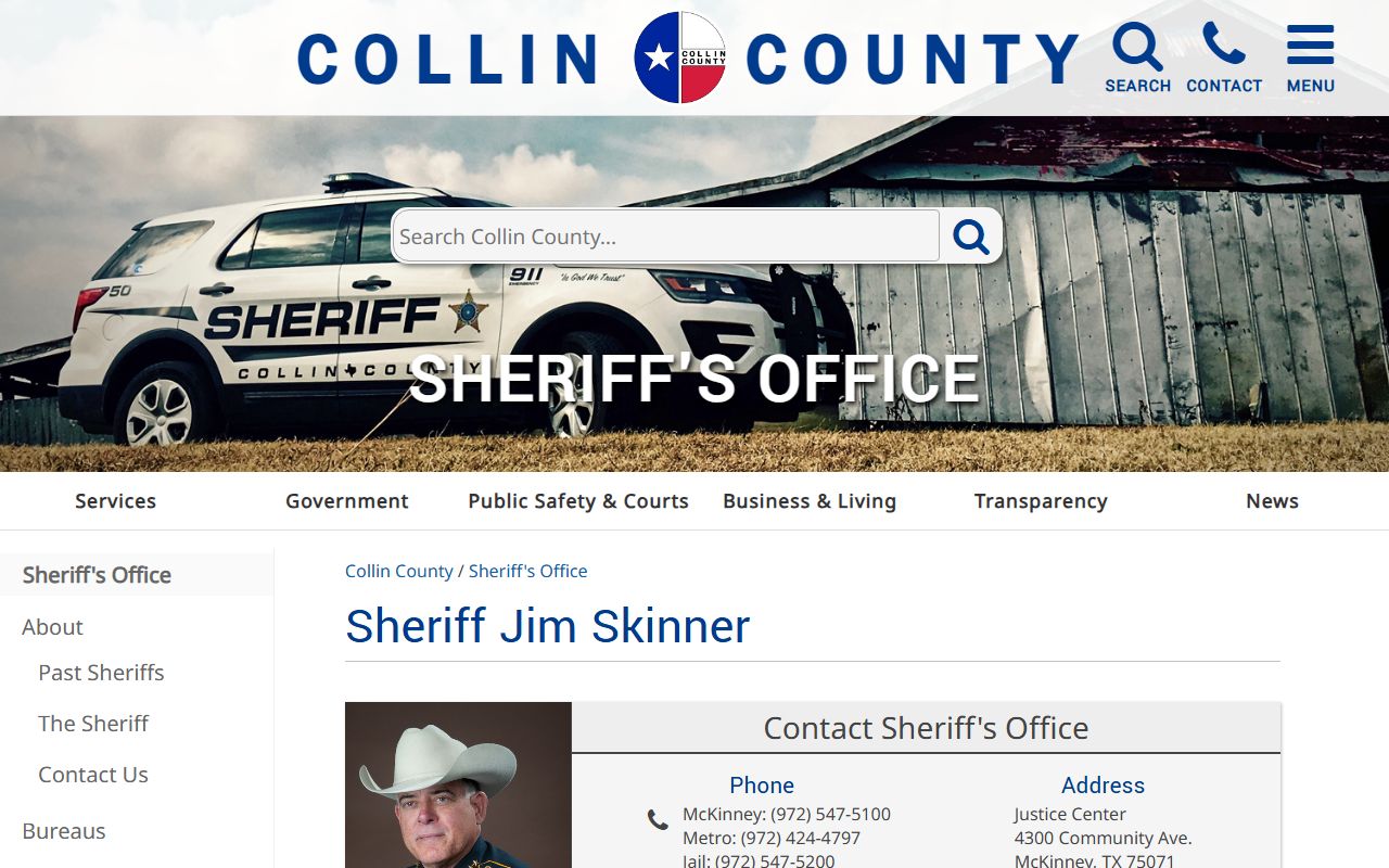 Collin County busted mugshots Sheriff's Office official page