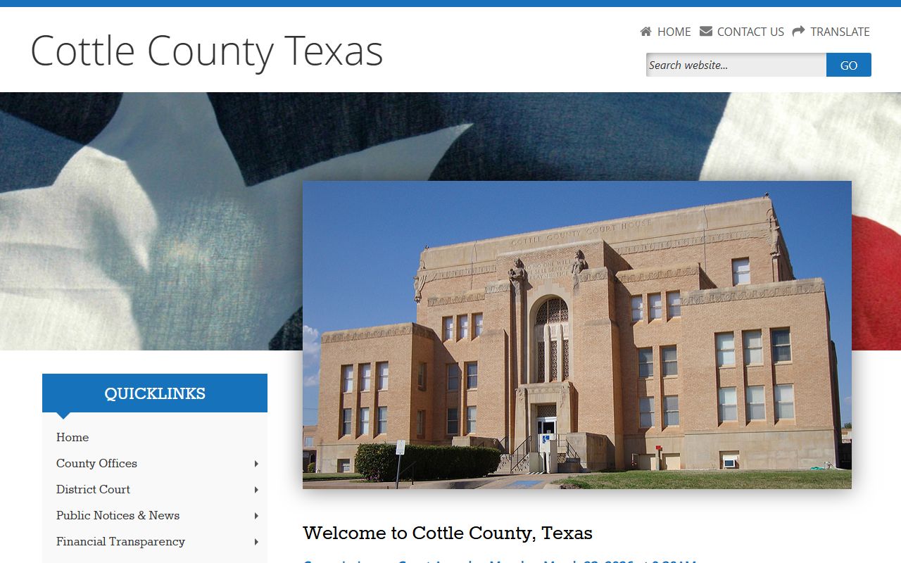 Cottle County busted mugshots Sheriff's Office website