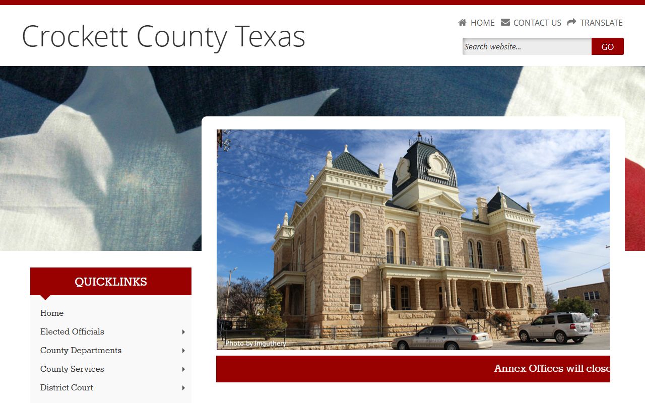 Crockett County busted mugshots county website