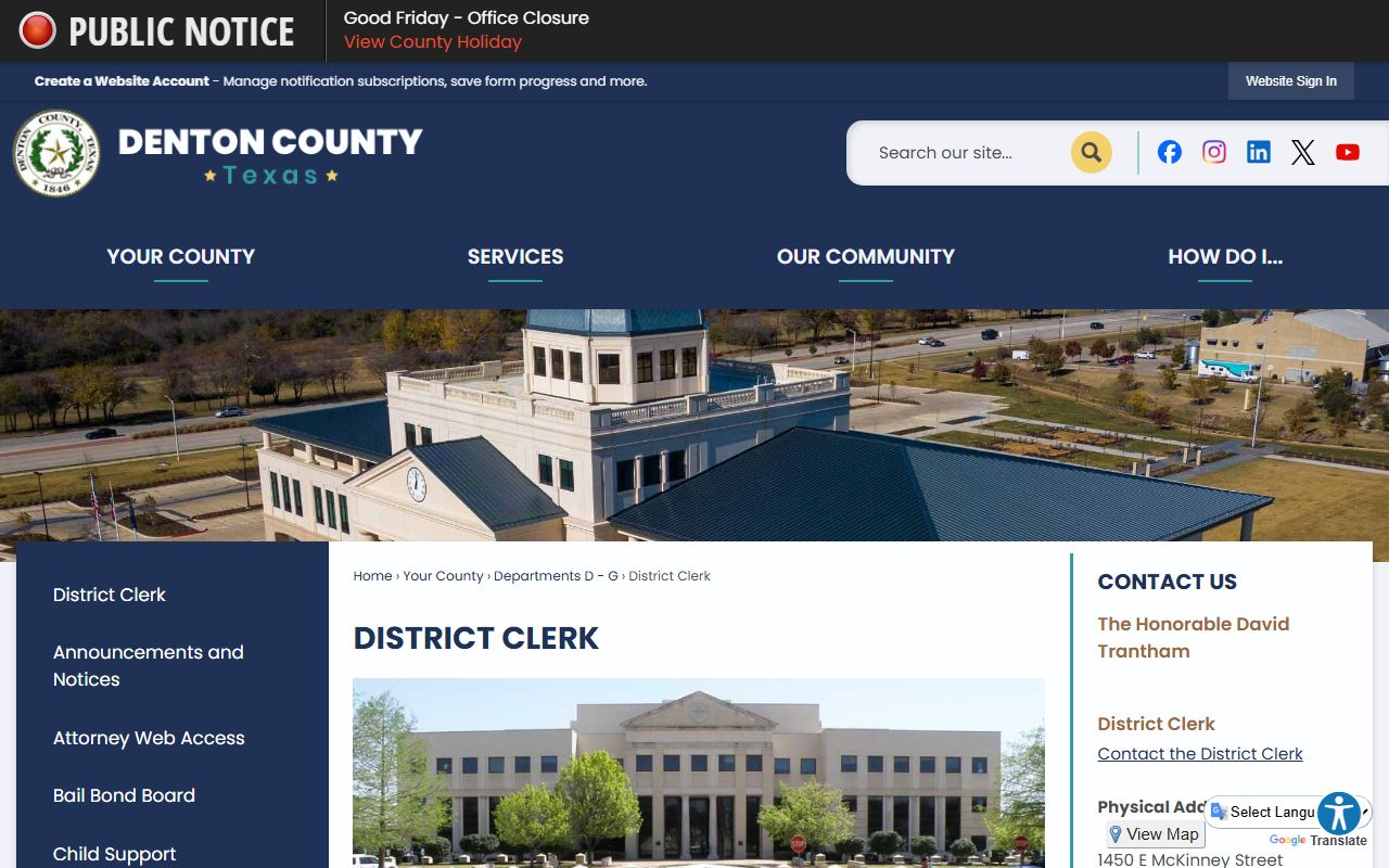 Denton County busted mugshots District Clerk portal