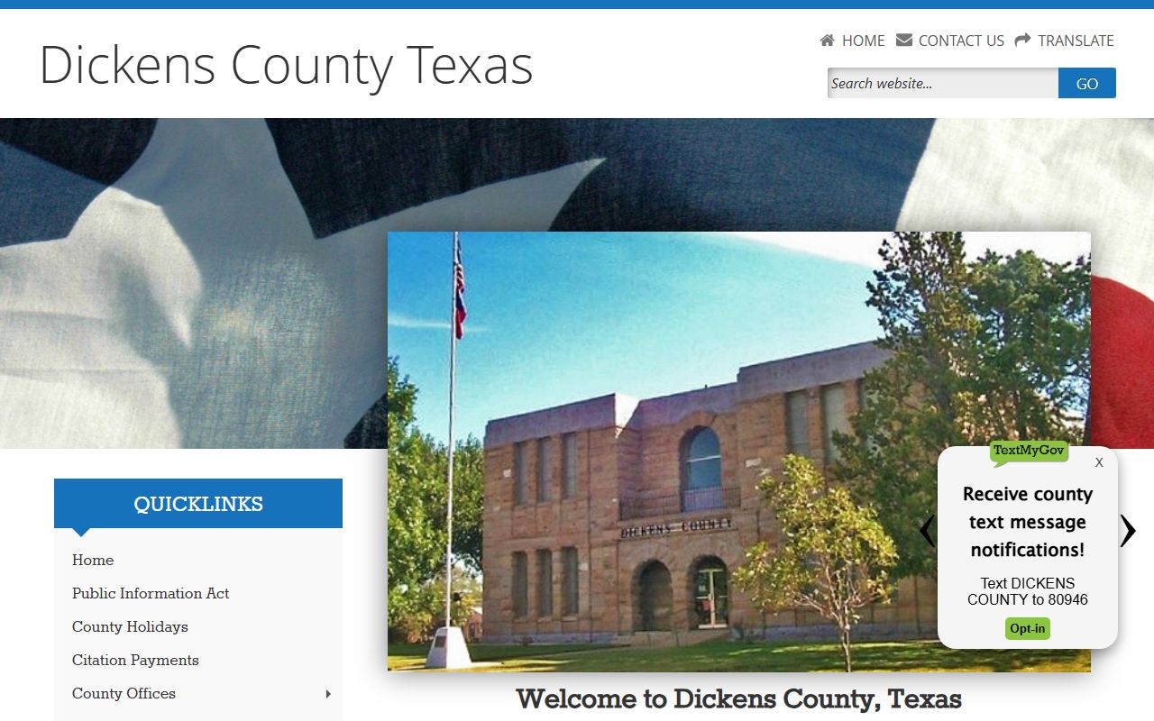 Dickens County busted mugshots Sheriff's Office website