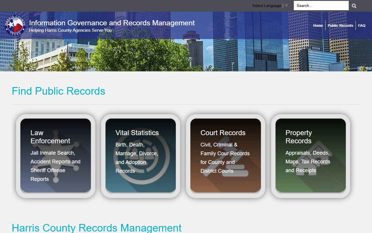 Harris County busted mugshots public records portal