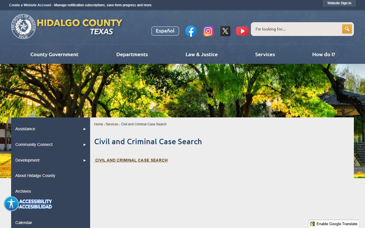 Hidalgo County busted mugshots case search tool