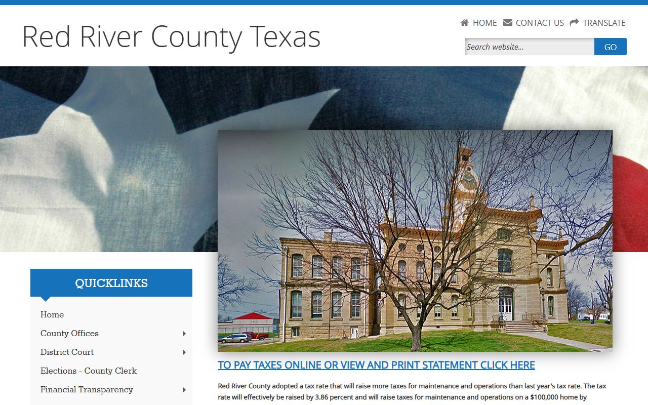 Red River County busted mugshots Sheriff's Office website