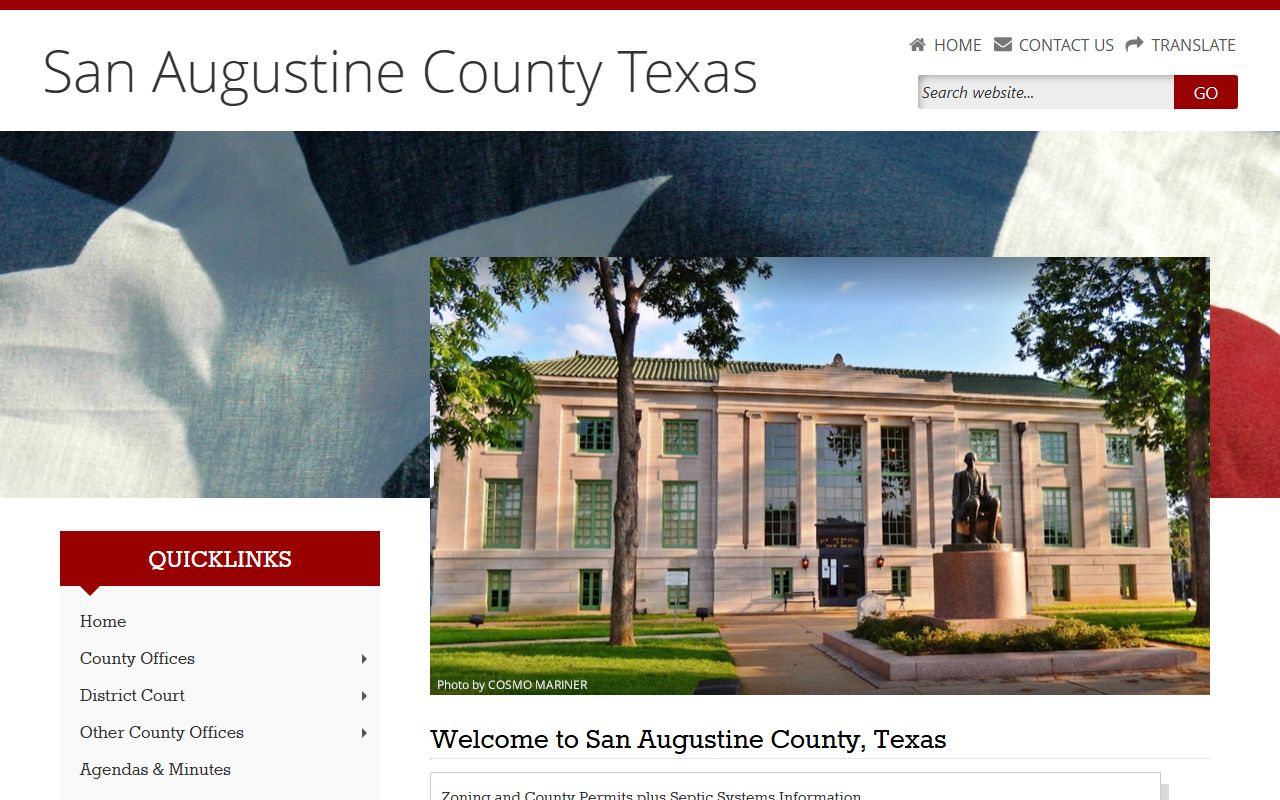 San Augustine County busted mugshots Sheriff's Office website