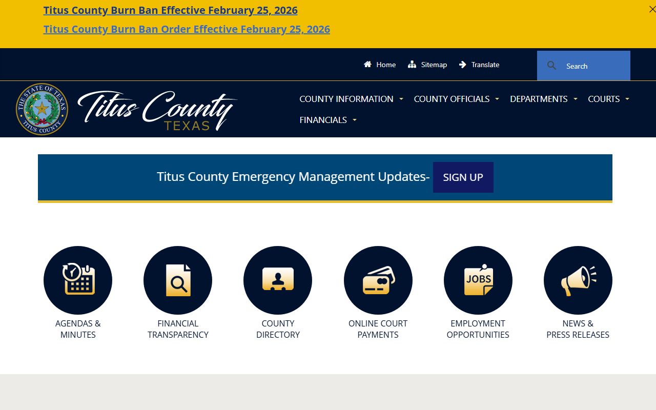 Titus County busted mugshots Sheriff's Office website